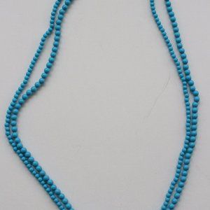 Blue beaded necklace